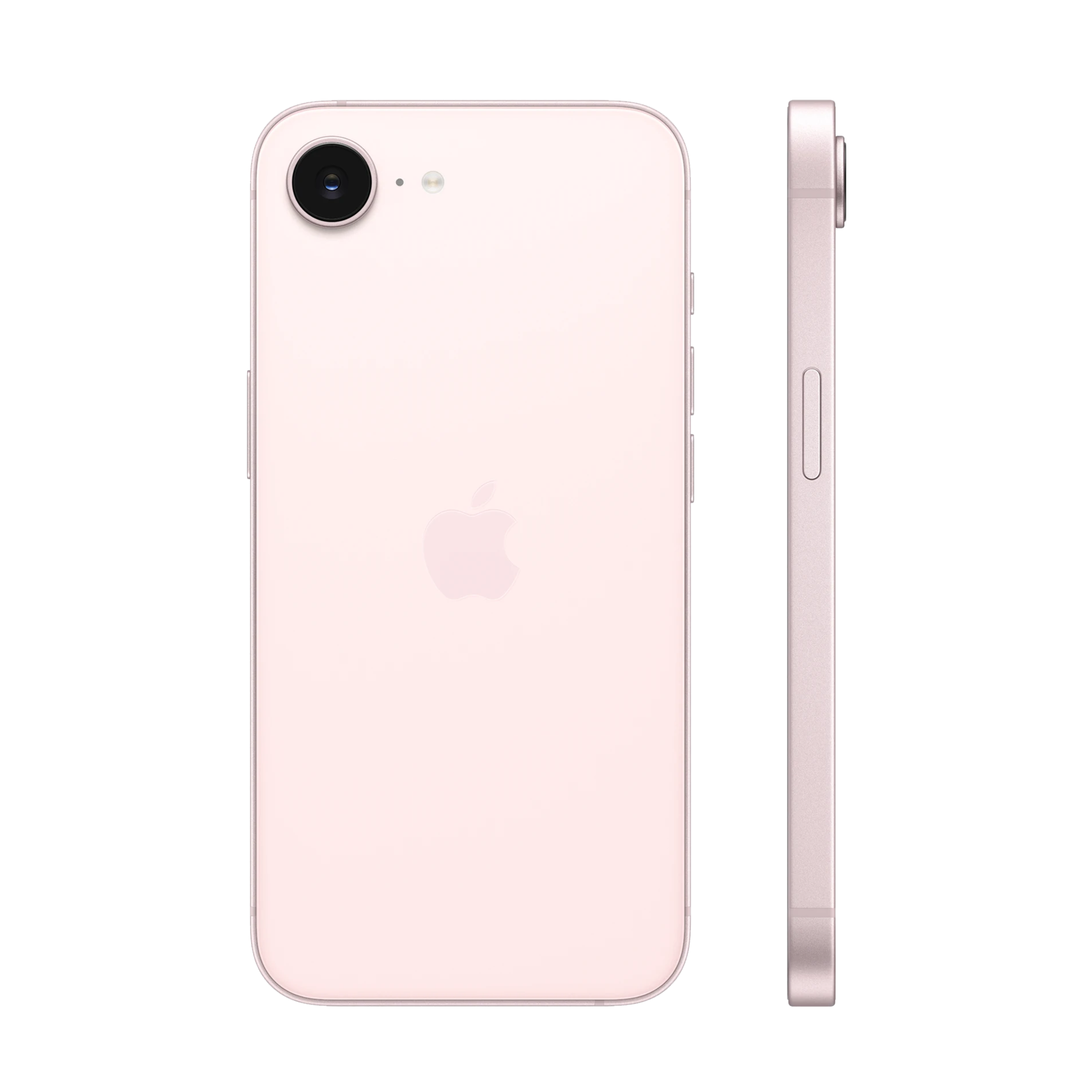 Apple iPhone 17e smartphone with 6.1-inch Super Retina XDR OLED display, 48MP camera, IP68, and 4005mAh battery.