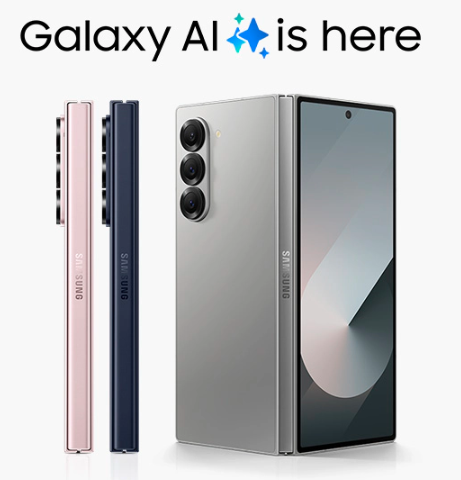 Samsung Galaxy Z Fold 6 5G 7.6" Foldable Dynamic LTPO AMOLED 2X, Snapdragon 8 Gen 3 (4 nm), 50MP, f/1.8 Camera, IP48