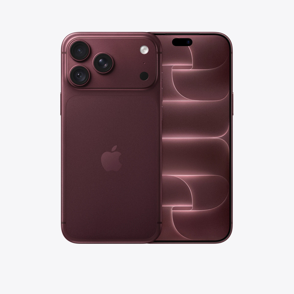 Apple iPhone 18 Pro Max smartphone with burgundy finish, 6.9" Super Retina XDR OLED display and triple 48 MP camera