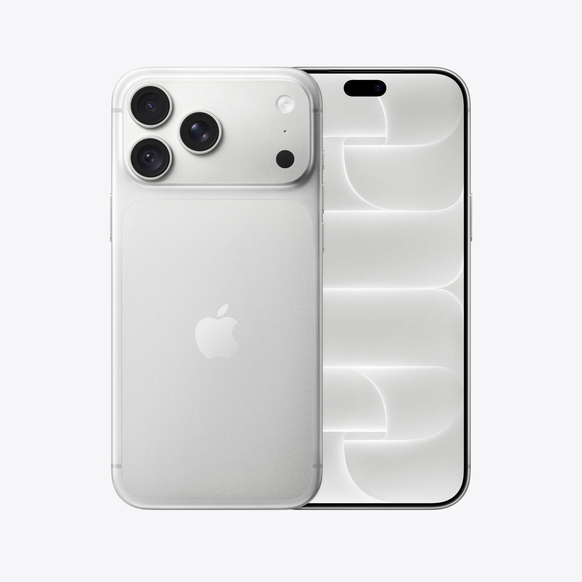 Apple iPhone 18 Pro Max smartphone with 6.9-inch silver LTPO Super Retina XDR OLED display and triple 48 MP camera