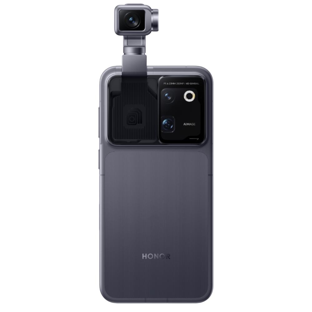 HONOR Robot Phone 5G, 6.31" OLED 120Hz, Snapdragon 8 Elite Gen 5, 200MP + 200MP + 50MP Camera, 50MP Selfie Camera, 7060mAh Battery, 120W Fast Charging, 50W Wireless Charging, MagicOS, AI Robotic Gimbal Camera, IP54