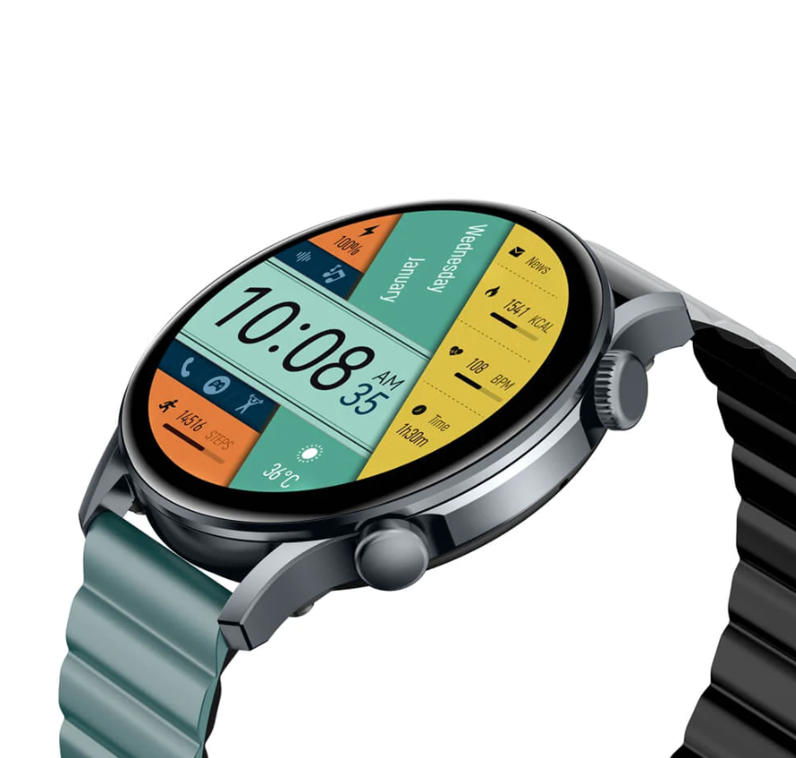 Kieslect Calling Smartwatch Kr Pro Ltd, 1.43" HD Colorful Amoled Display with AOD