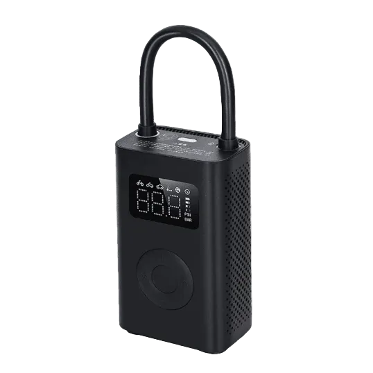 Xiaomi Portable Electric Air Compressor 2 with digital display and compact design for quick inflation and tire maintenance.