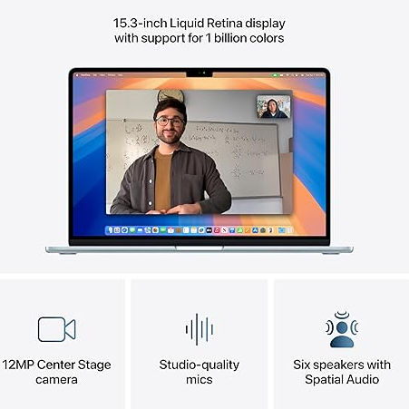 Apple MacBook Air M4 Liquid Retina display with True Tone, 15inch, Arabic & English keyboard