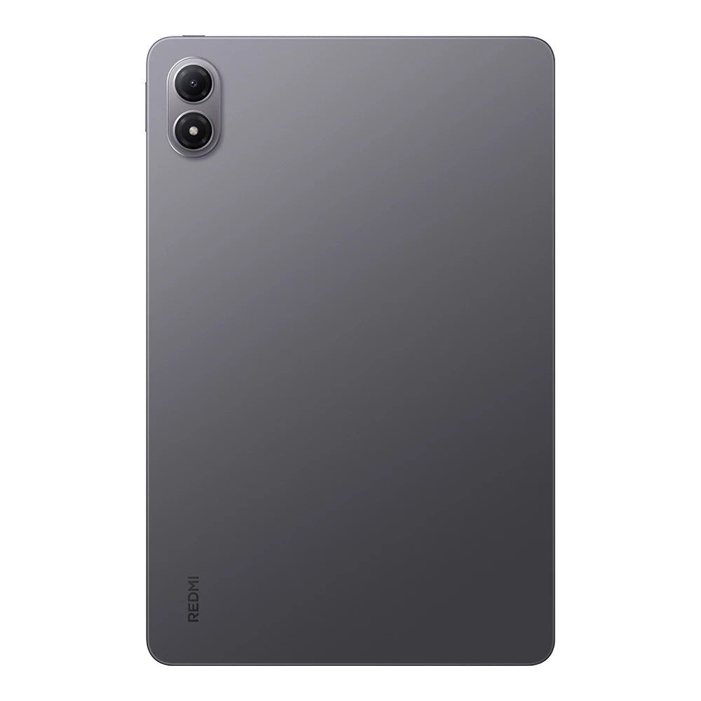 Xiaomi Redmi Pad 2 Pro tablet in gray with stylus, 12.1-inch IPS LCD display, 1B colors, 120Hz refresh rate, and Dolby Vision.