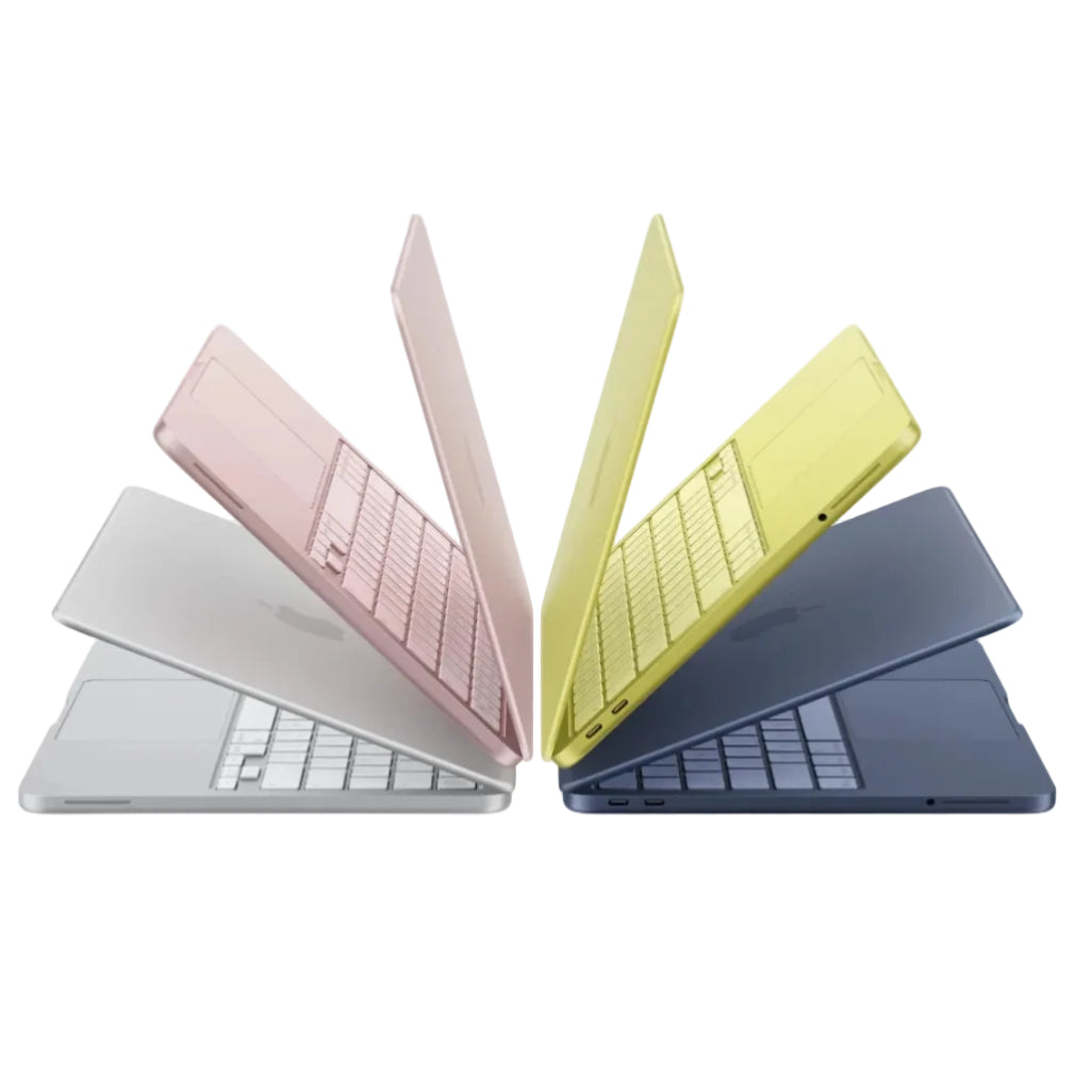 Apple MacBook Neo 13-inch laptop with A18 pro chip, 6-core CPU, 5-core GPU, 8GB RAM, and 256GB storage.