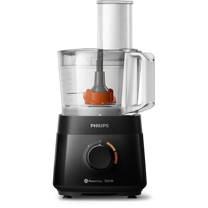 Philips Food Processor 750 Watt 1.5 Liter 2 Speeds - Black