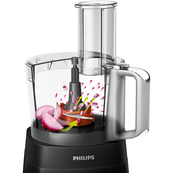 Philips Food Processor 750 Watt 1.5 Liter 2 Speeds - Black