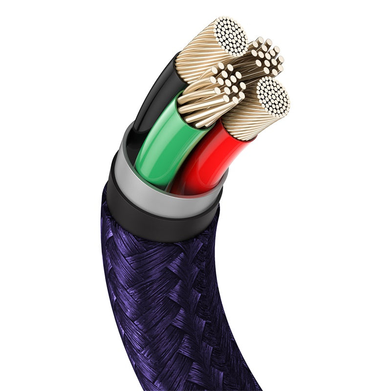 Baseus Cafule Series Metal Data Cable USB to IP 2.4A 1m - Purple
