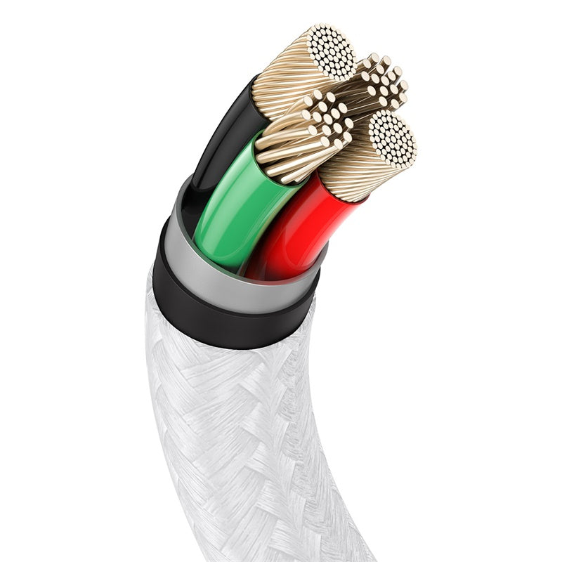 Baseus Cafule Series Metal Data Cable USB to IP 2.4A 1m - White
