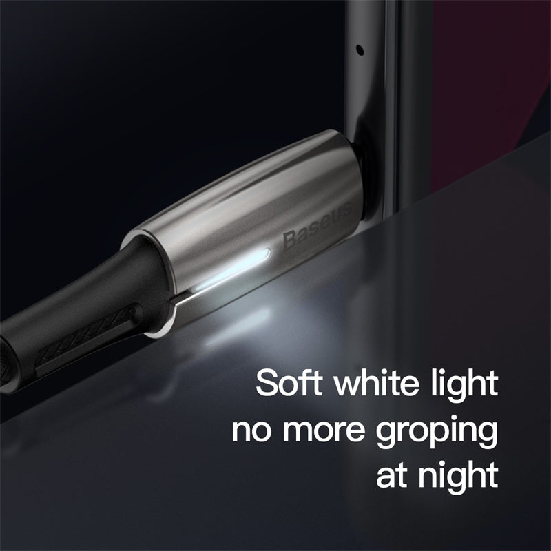 Baseus Water Drop Lamp PD 60W Flash Charge For Type-C to C cable Red