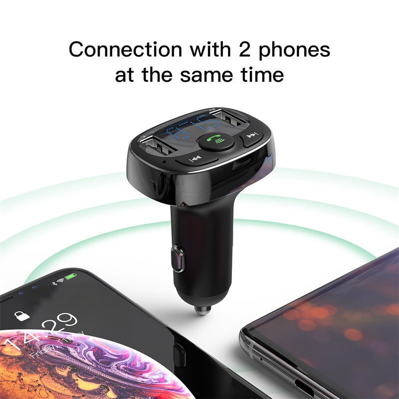 Baseus T typed Car Charger, Handsfree FM Transmitter, Bluetooth, MP3 Player, More..