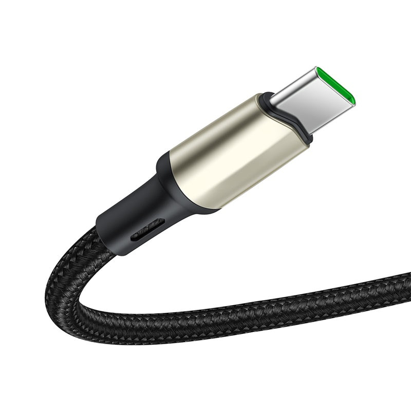 Baseus Cafule cable (suppport VOOC) USB for Type-C 1m - Black