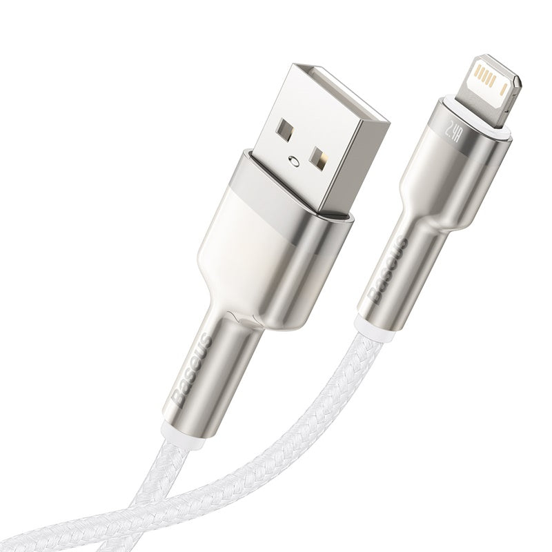 Baseus Cafule Series Metal Data Cable USB to IP 2.4A 2M - White