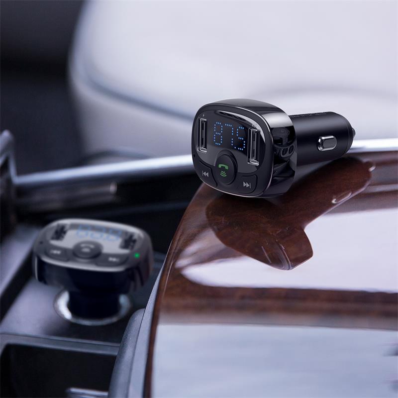 Baseus T typed Car Charger, Handsfree FM Transmitter, Bluetooth, MP3 Player, More..