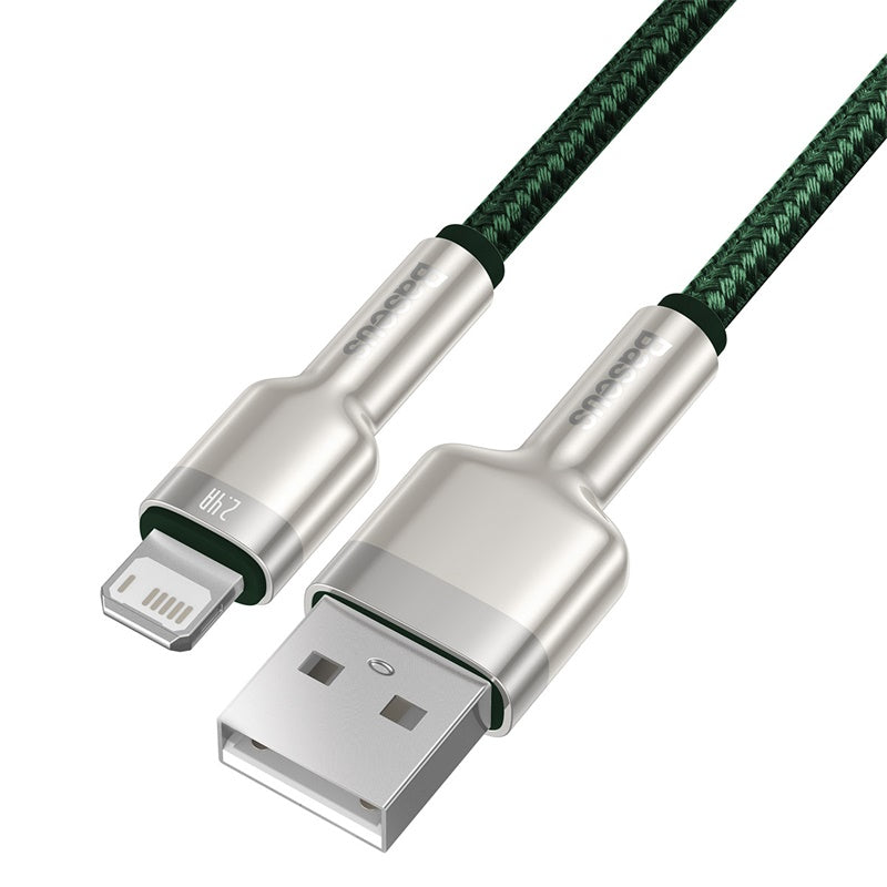 Baseus Cafule Series Metal Data Cable USB to IP 2.4A 2M - Green