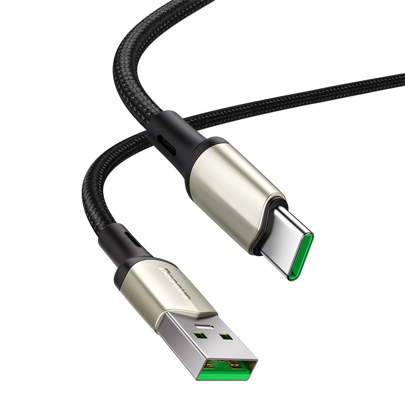 Baseus Cafule cable (suppport VOOC) USB for Type-C 1m - Black