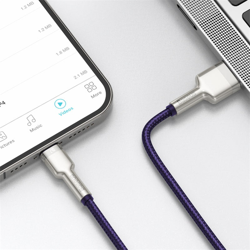 Baseus Cafule Series Metal Data Cable USB to IP 2.4A 2M - Purple