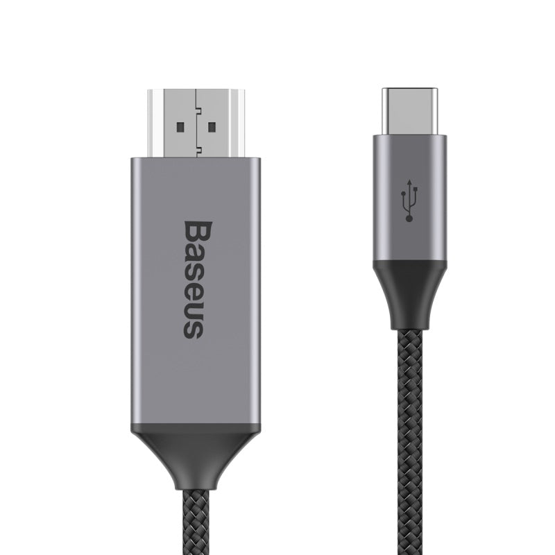 Baseus Video Type-C Male To HD4K ( HDMI ) Male Adapter Cable 1.8M Space Gray