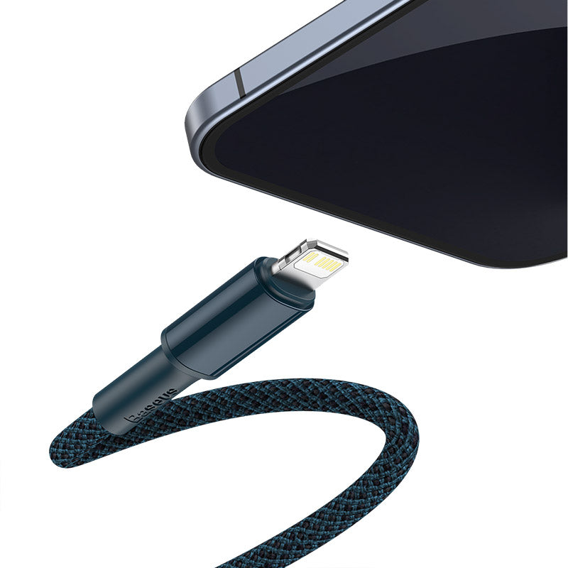 Baseus High Density Braided PD 20W Fast Cable Type-C to iP 2m Blue