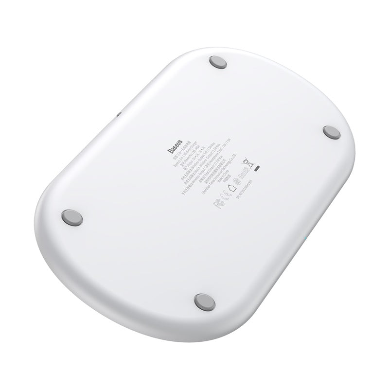 Baseus Smart 3in1 Wireless Charger For iPhone/Apple Watch/AirPods - White