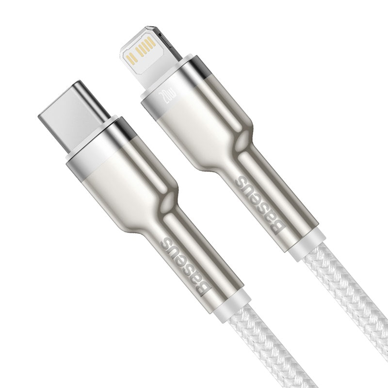Baseus Cafule Series Metal Data Cable Type-C to iP PD 20W 2m - White