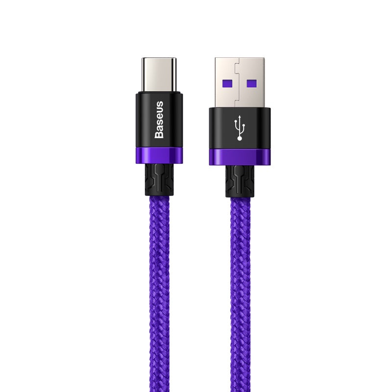 Baseus Purple HW Flash Charge Cable USB to Type-C 40W Purple