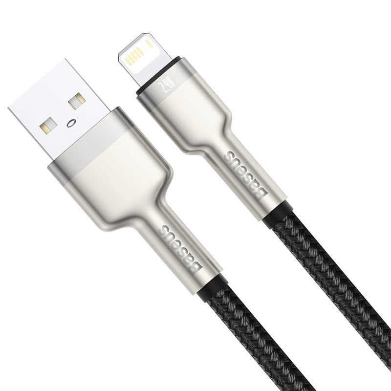 Baseus Cafule Series Metal Data Cable USB to IP 2.4A 25cm Black