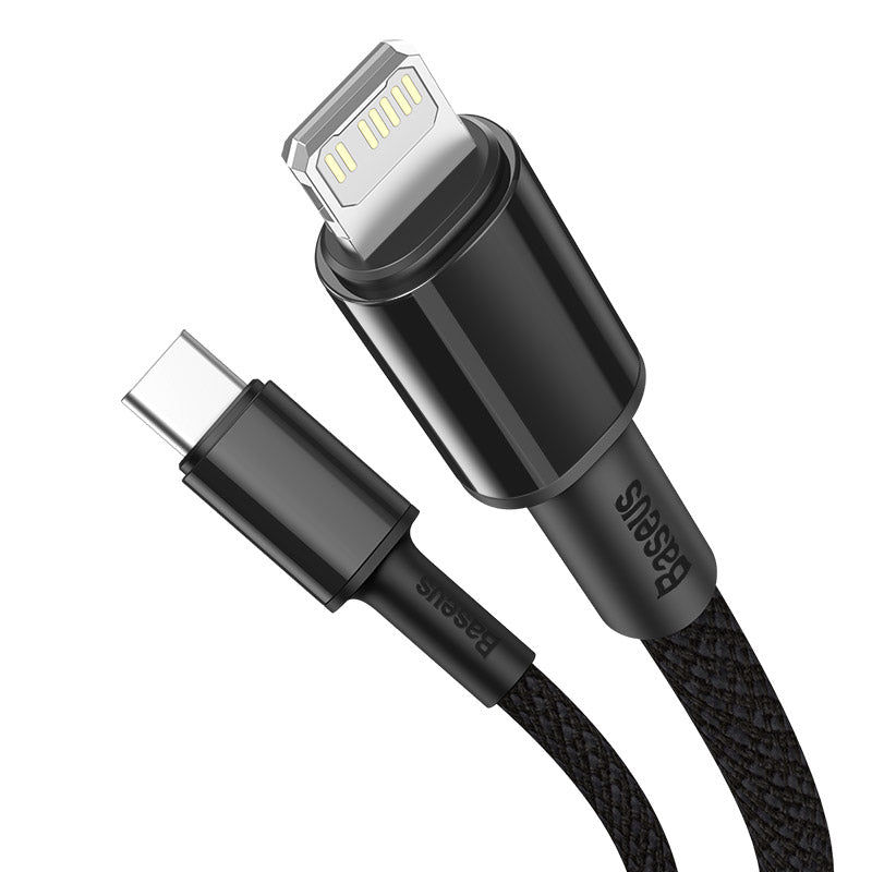 Baseus High Density Braided PD 20W Fast Cable Type-C to iP 1m White