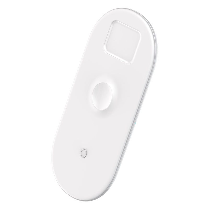 Baseus Smart 3in1 Wireless Charger For iPhone/Apple Watch/AirPods - White