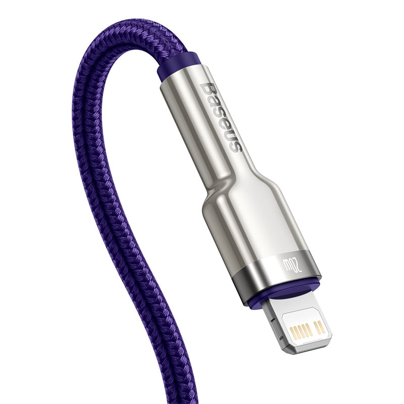 Baseus Cafule Series Metal Data Cable Type-C to iP PD 20W 2m - Purple