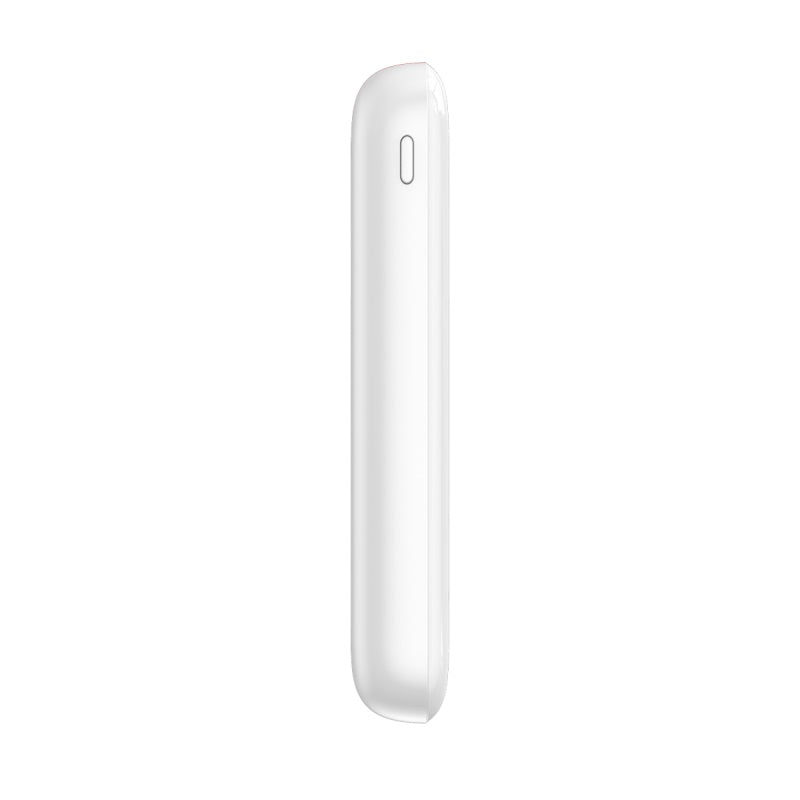 Mini S باور بنك 10000mAh و شاحن لاسلكى سريع 10w بمخرجين للشحن السريع ( QC3 + PD ) ابيض