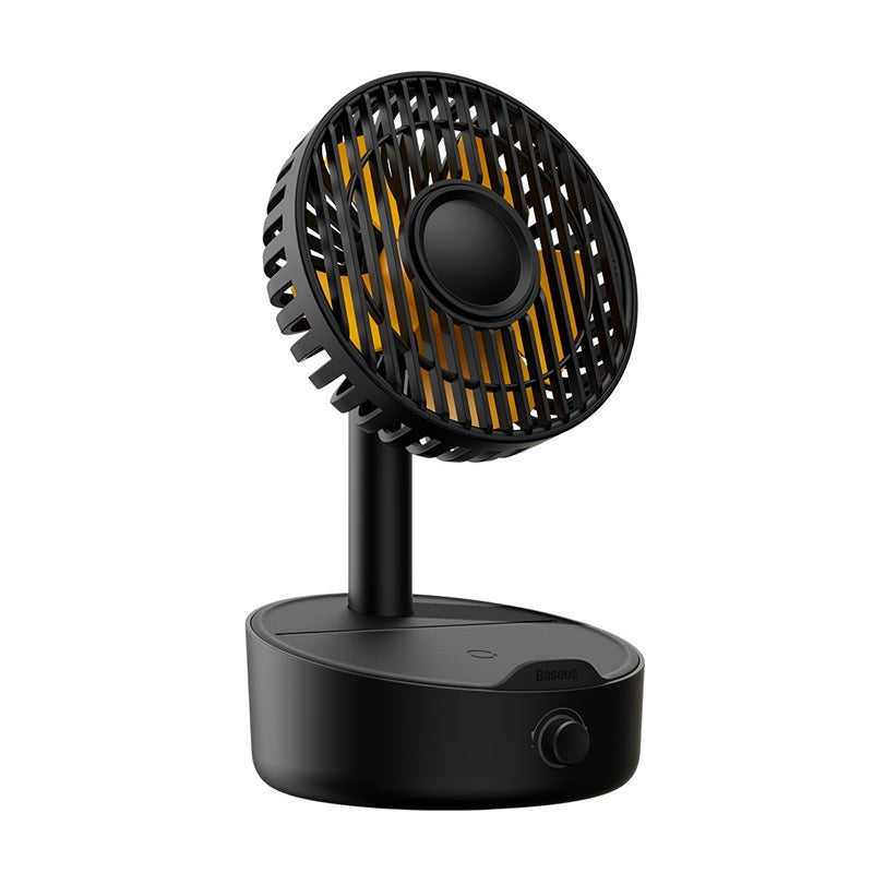 Baseus Hermit desktop wireless charger with oscillating fan - Black