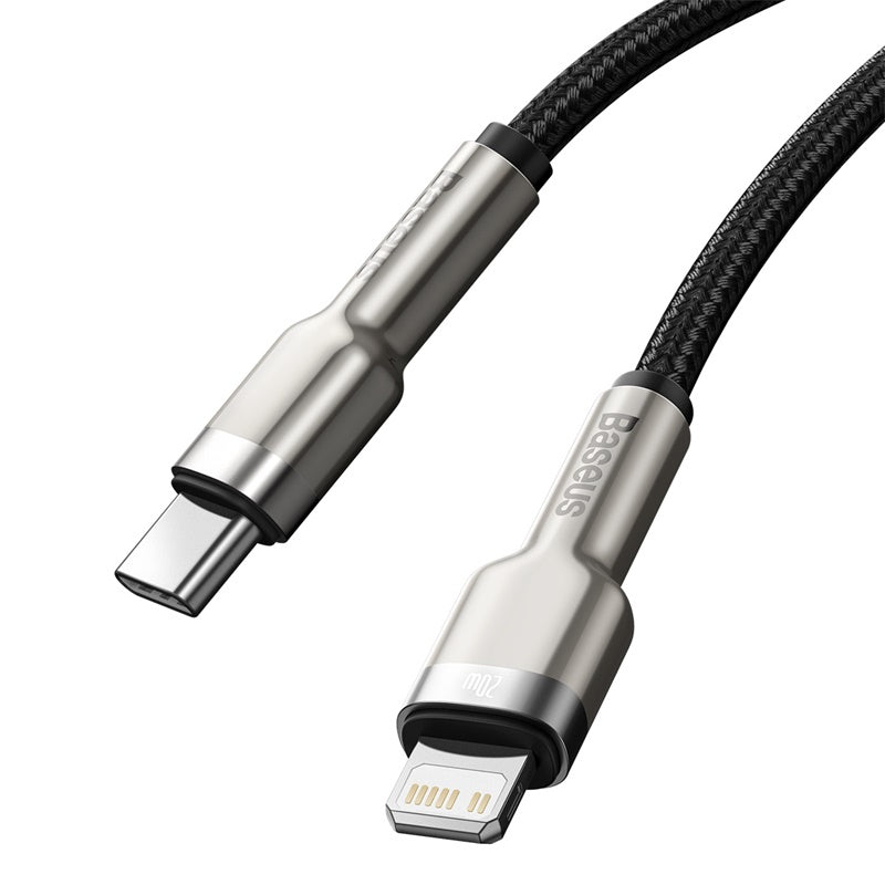 Baseus Cafule Series Metal Data Cable Type-C to iP PD 20W 1m - Black