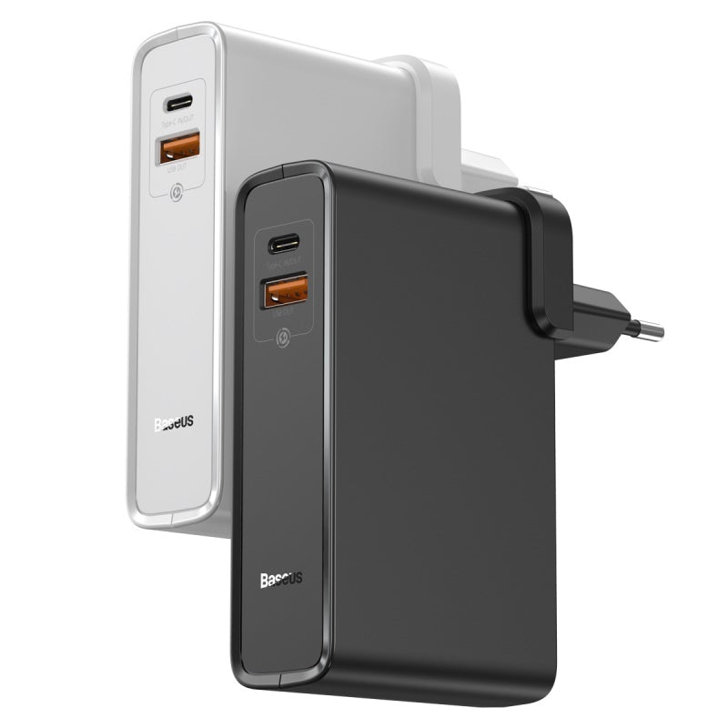 Baseus Power Station GaN 2*1 Fast Charger &amp; Power Bank 10000mAh 45W Black
