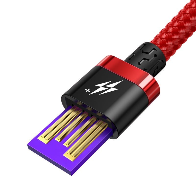 Baseus Purple HW Flash Charge Cable USB to Type-C 40W Red