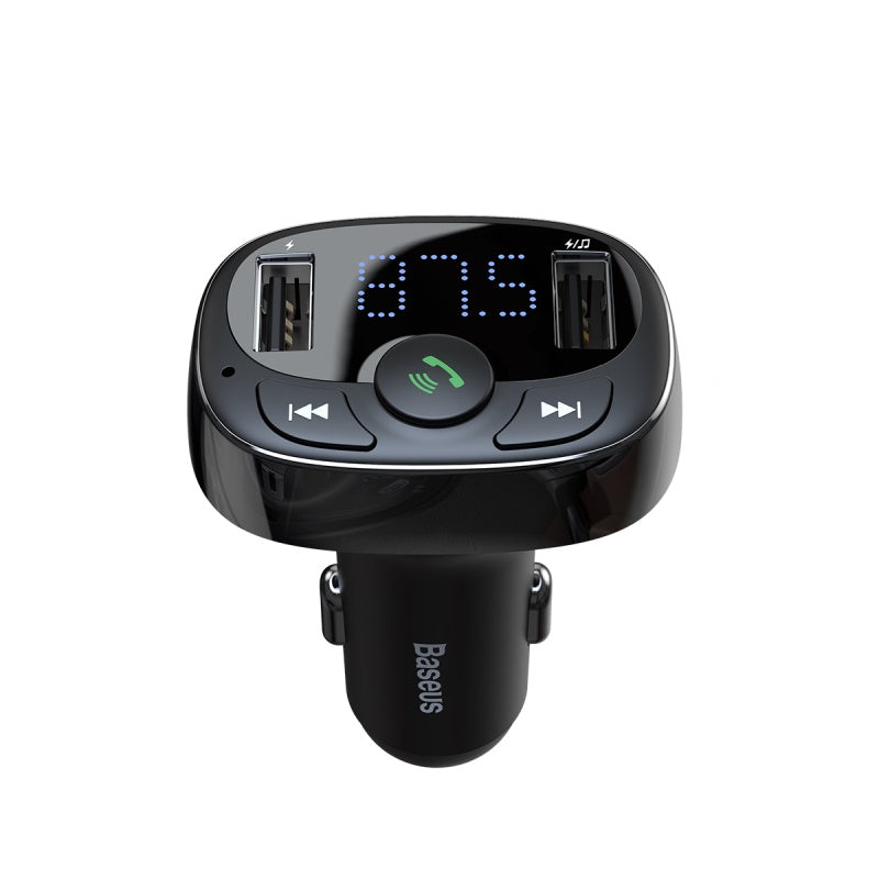Baseus T typed Car Charger, Handsfree FM Transmitter, Bluetooth, MP3 Player, More..