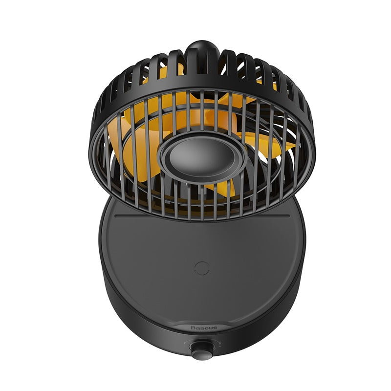 Baseus Hermit desktop wireless charger with oscillating fan - Black