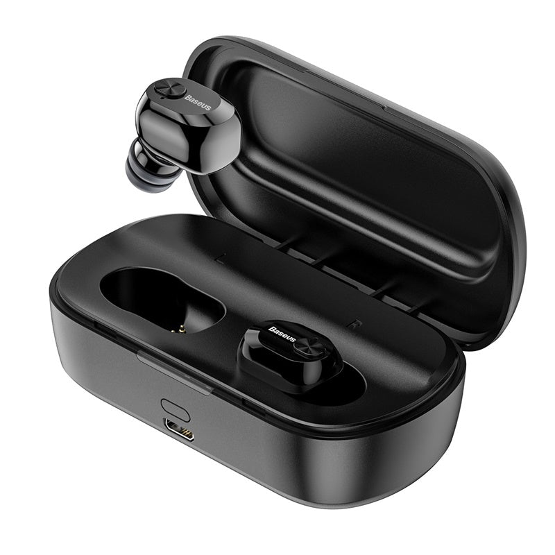 Baseus W01 TWS 3D Stereo, Working 6-7h, IPX5 Waterproof &amp; BT v5.0 Black