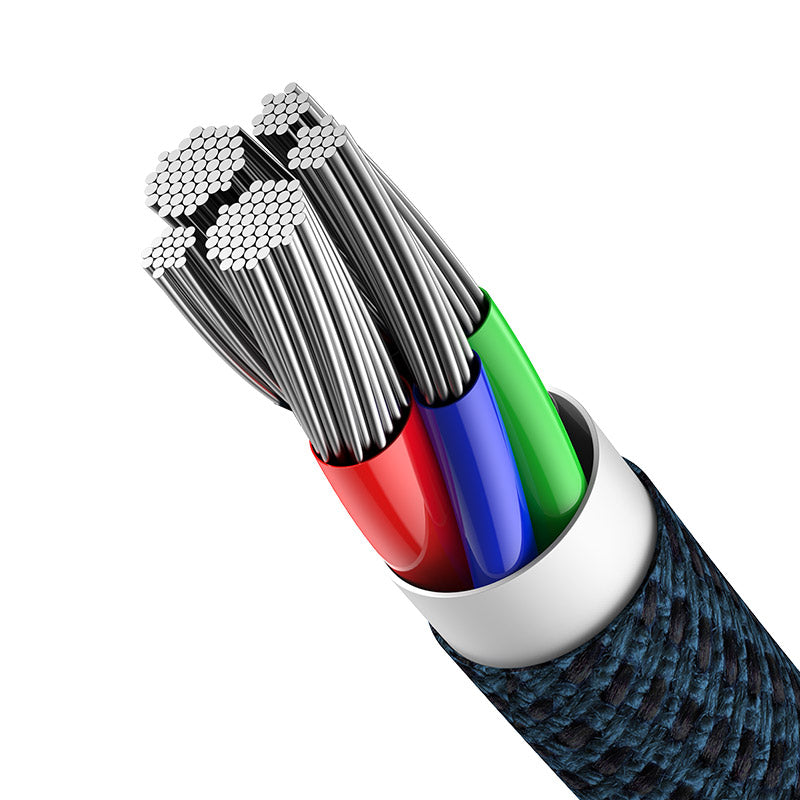 Baseus High Density Braided PD 20W Fast Cable Type-C to iP 2m Blue