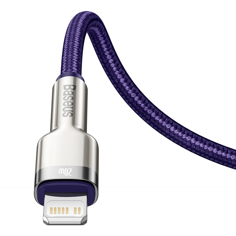 Baseus Cafule Series Metal Data Cable Type-C to iP PD 20W 1m - Purple