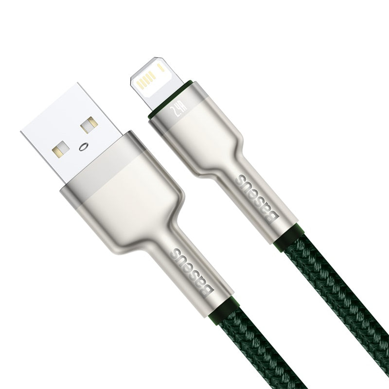 Baseus Cafule Series Metal Data Cable USB to IP 2.4A 2M - Green