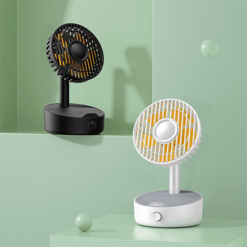 Baseus Hermit desktop wireless charger with oscillating fan - Black