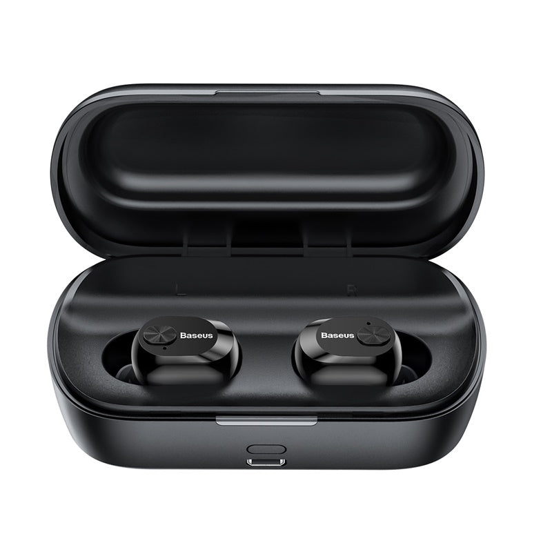 Baseus W01 TWS 3D Stereo, Working 6-7h, IPX5 Waterproof &amp; BT v5.0 Black