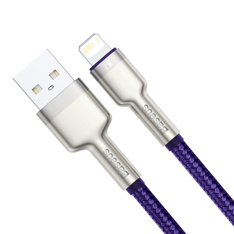 Baseus Cafule Series Metal Data Cable USB to IP 2.4A 2M - Purple