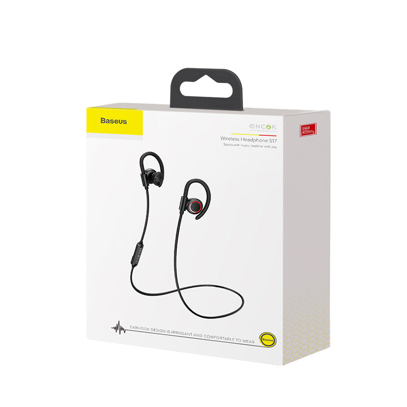 Baseus Encok S17 Wireless Headphone With Magnetic IPX5 | Black