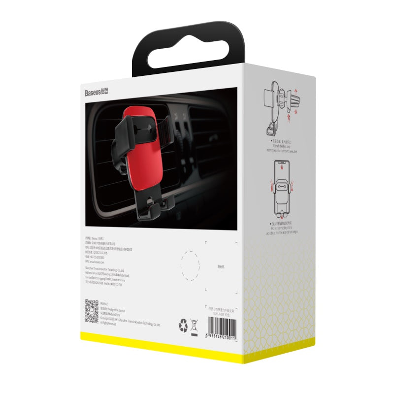 Baseus Cube Gravity Vehicle-mounted Holder Red