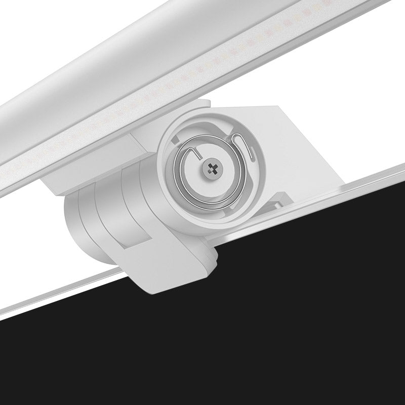 Baseus i-wok Series USB stepless dimming screen hanging light in white, with adjustable brightness and modern design.