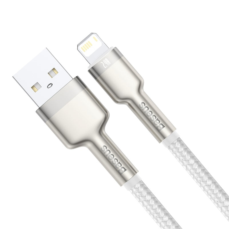 Baseus Cafule Series Metal Data Cable USB to IP 2.4A 1m - White