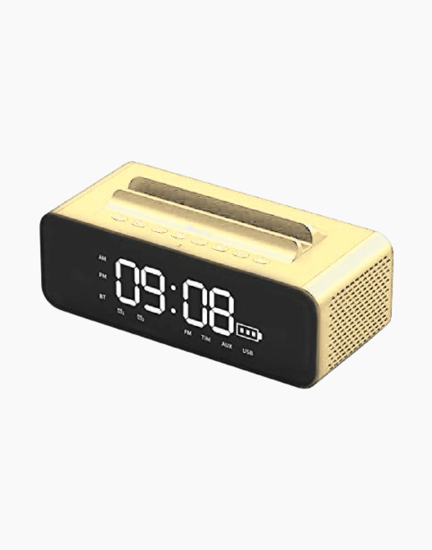 OneDer V06 Bluetooth Speaker with Mobile Stand and Digital Clock,high bass Sound Box
